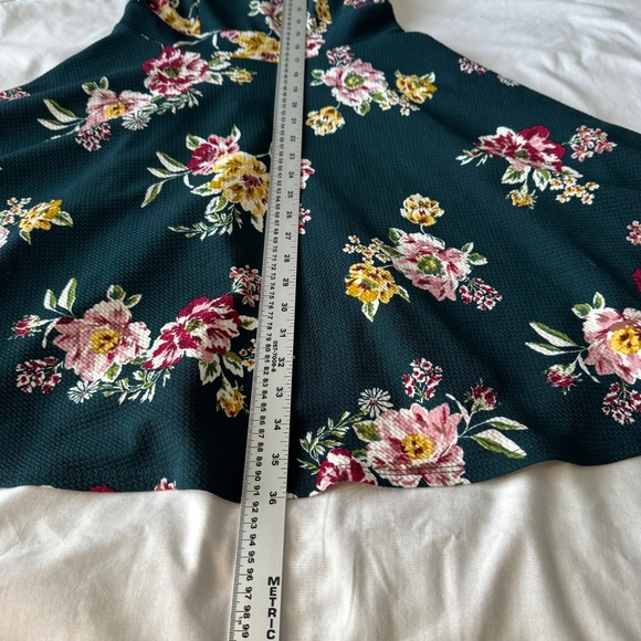 SMAK Parlour Women's Sleeveless Babydoll Collared Floral Print Dress Y2K Green S - Picture 12 of 14